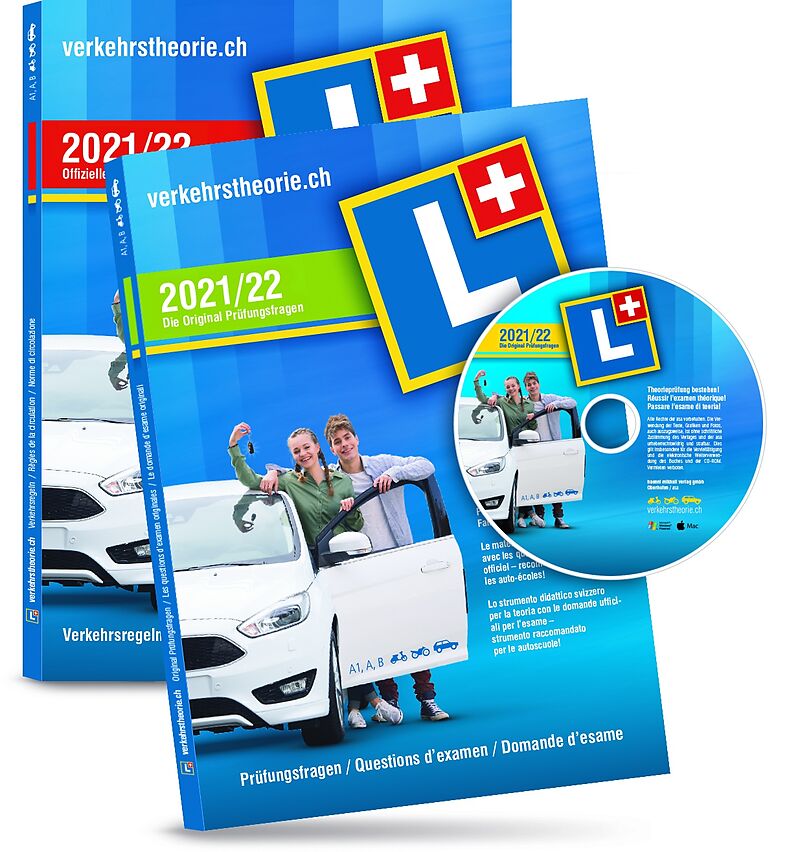 verkehrstheorie.ch 2021/22 [Kat. A+B] Set (D/F/I) Software+Arbeitsheft [PC/Mac]